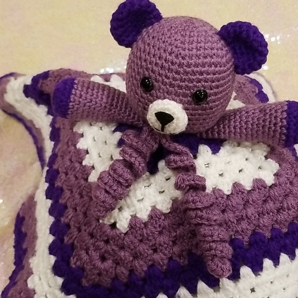 💖HOST PICK💖 Crochet Lovey Teddy Bear Blanket - Picture 6 of 12